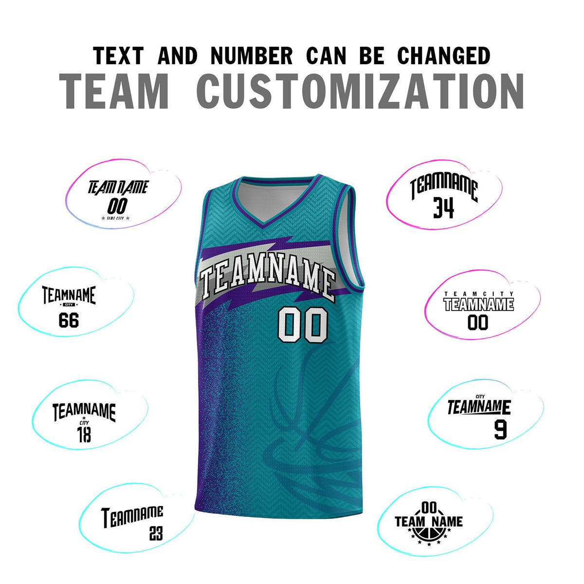 Custom Aqua Dot Scatter Graffiti Pattern Sports Uniform Basketball Jersey|KXKSHOP
