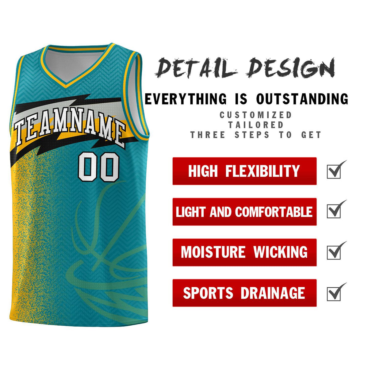 Custom Aqua Dot Scatter Graffiti Pattern Sports Uniform Basketball Jersey|KXKSHOP