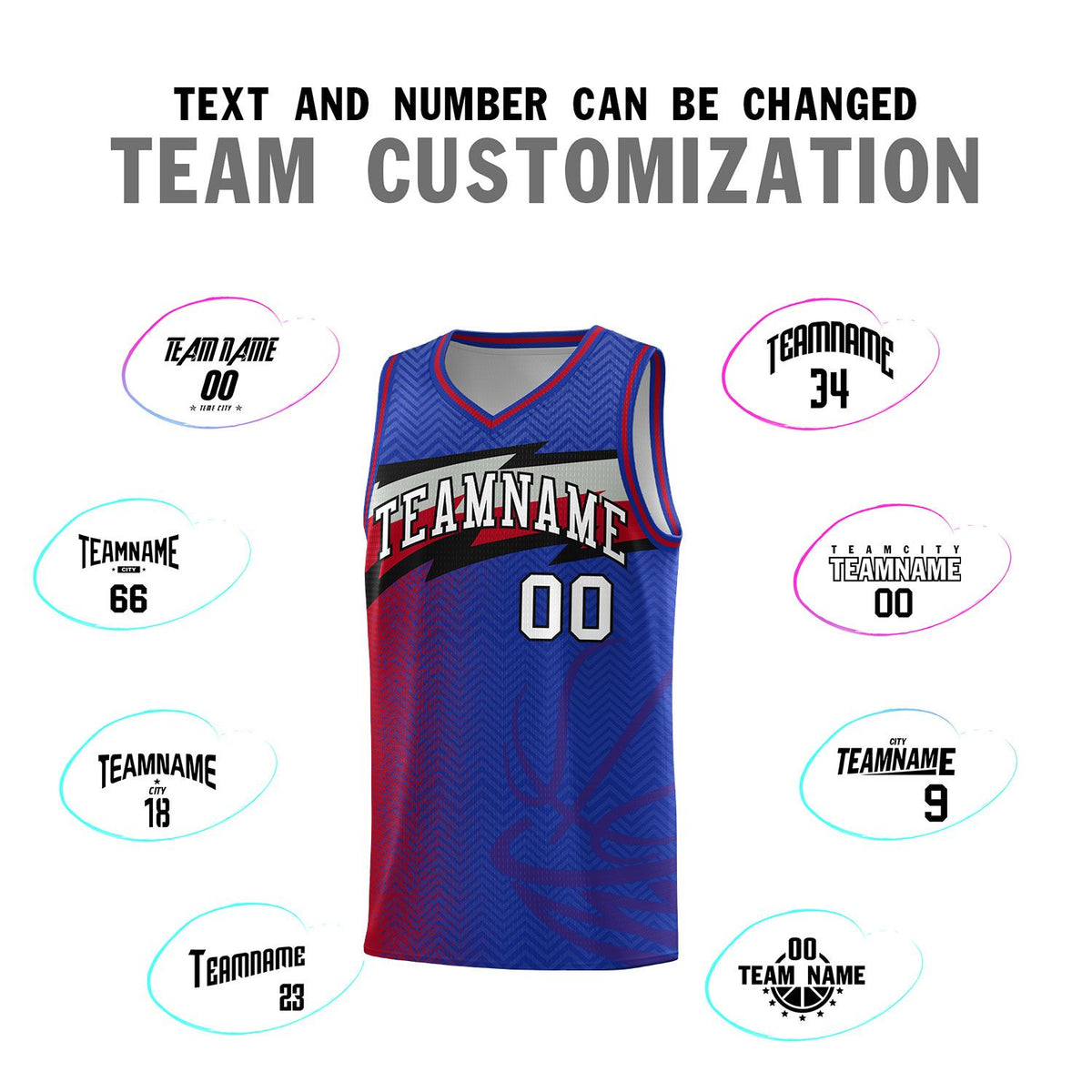 Custom Royal Dot Scatter Graffiti Pattern Sports Uniform Basketball Jersey|KXKSHOP
