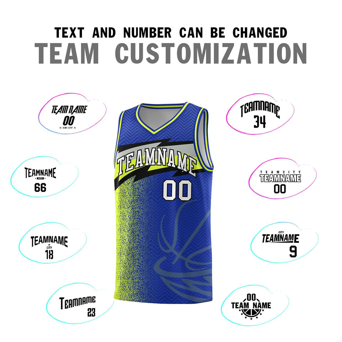 Custom Royal Dot Scatter Graffiti Pattern Sports Uniform Basketball Jersey|KXKSHOP