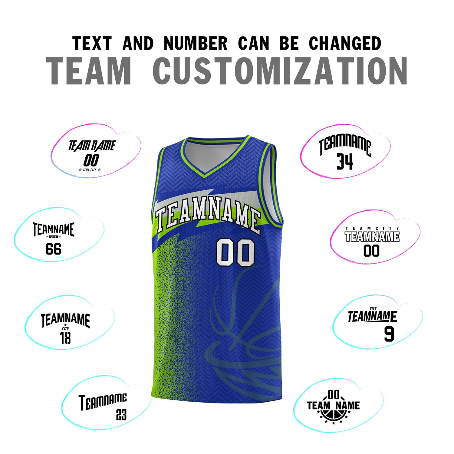 Custom Royal Dot Scatter Graffiti Pattern Sports Uniform Basketball Jersey|KXKSHOP