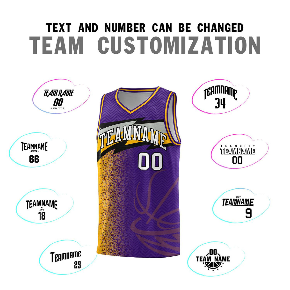 Custom Purple Dot Scatter Graffiti Pattern Sports Uniform Basketball Jersey|KXKSHOP