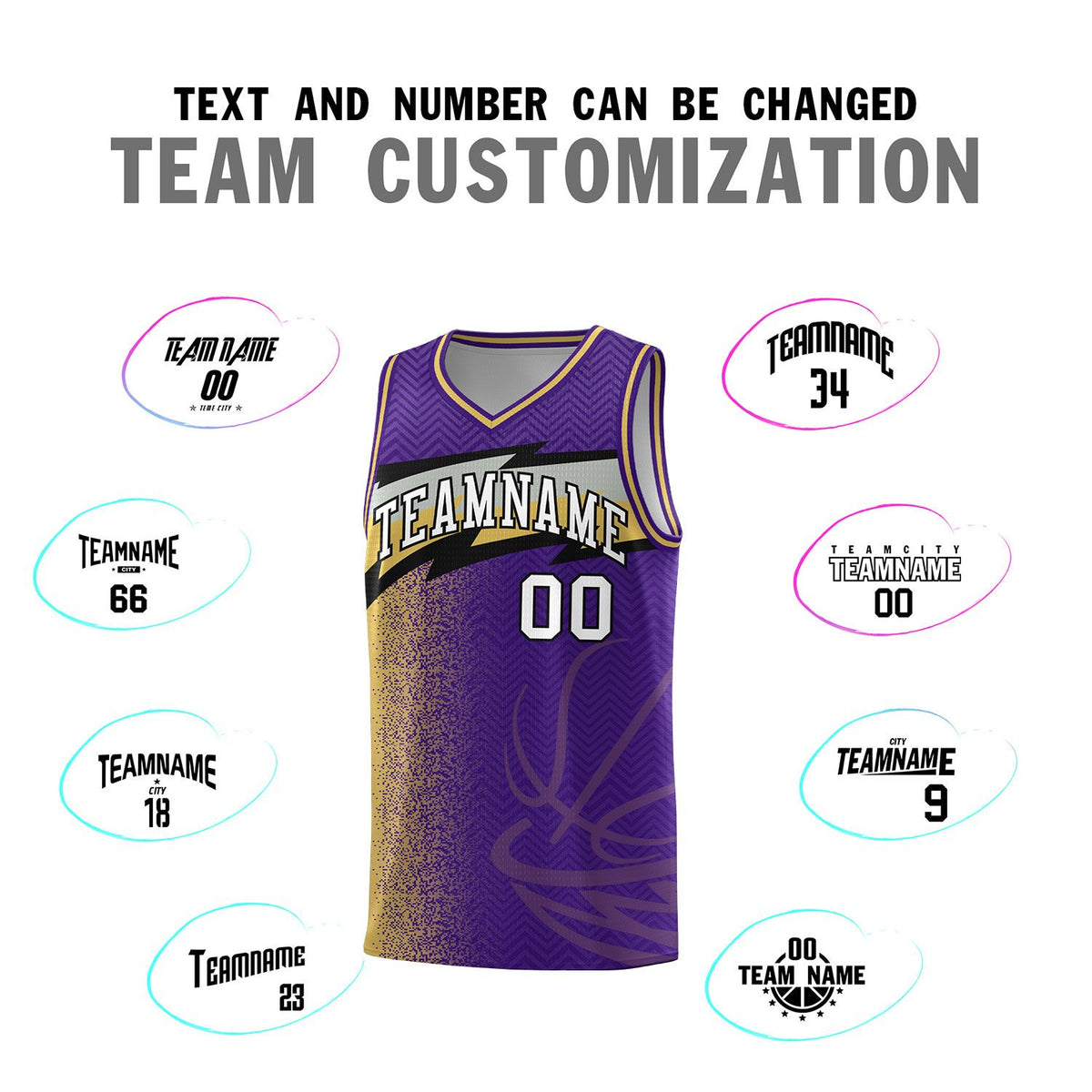 Custom Purple Dot Scatter Graffiti Pattern Sports Uniform Basketball Jersey|KXKSHOP