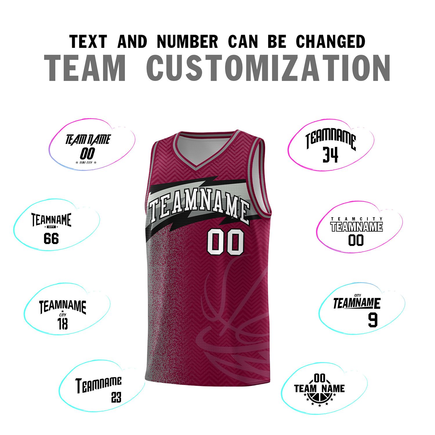 Custom Crimson Dot Scatter Graffiti Pattern Sports Uniform Basketball Jersey|KXKSHOP