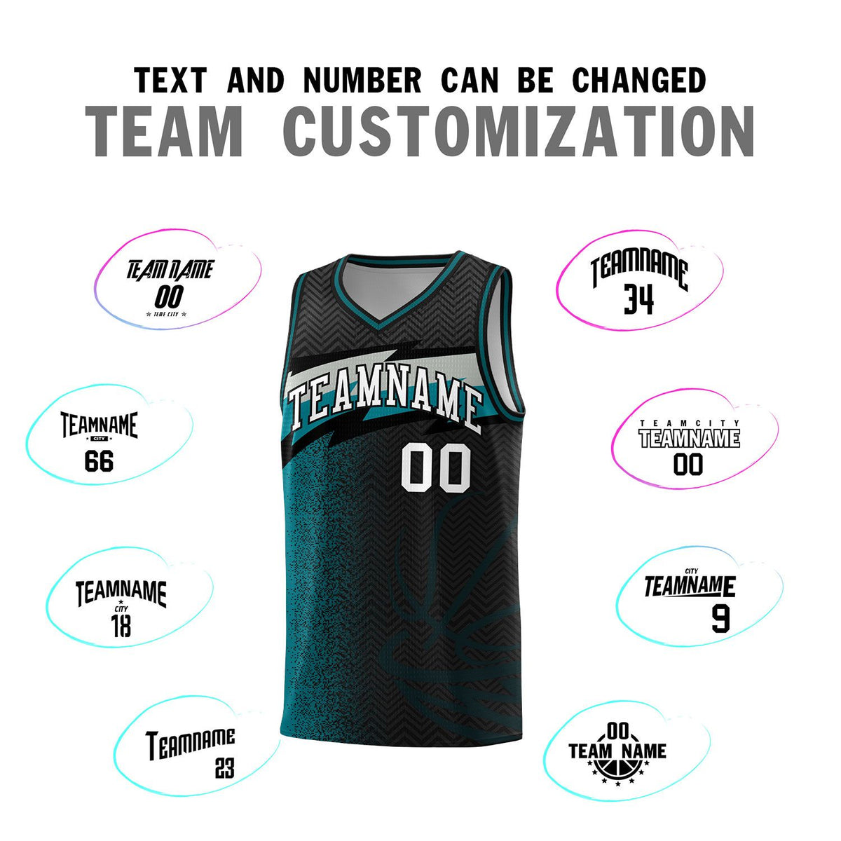 Custom Black Dot Scatter Graffiti Pattern Sports Uniform Basketball Jersey|KXKSHOP