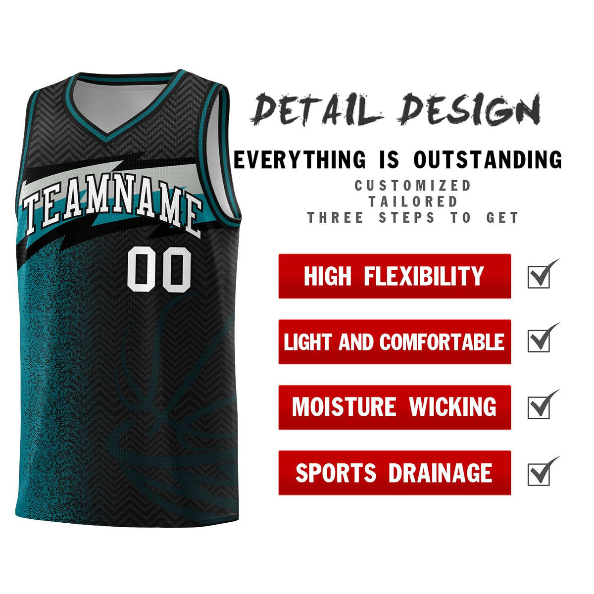 Custom Black Dot Scatter Graffiti Pattern Sports Uniform Basketball Jersey|KXKSHOP