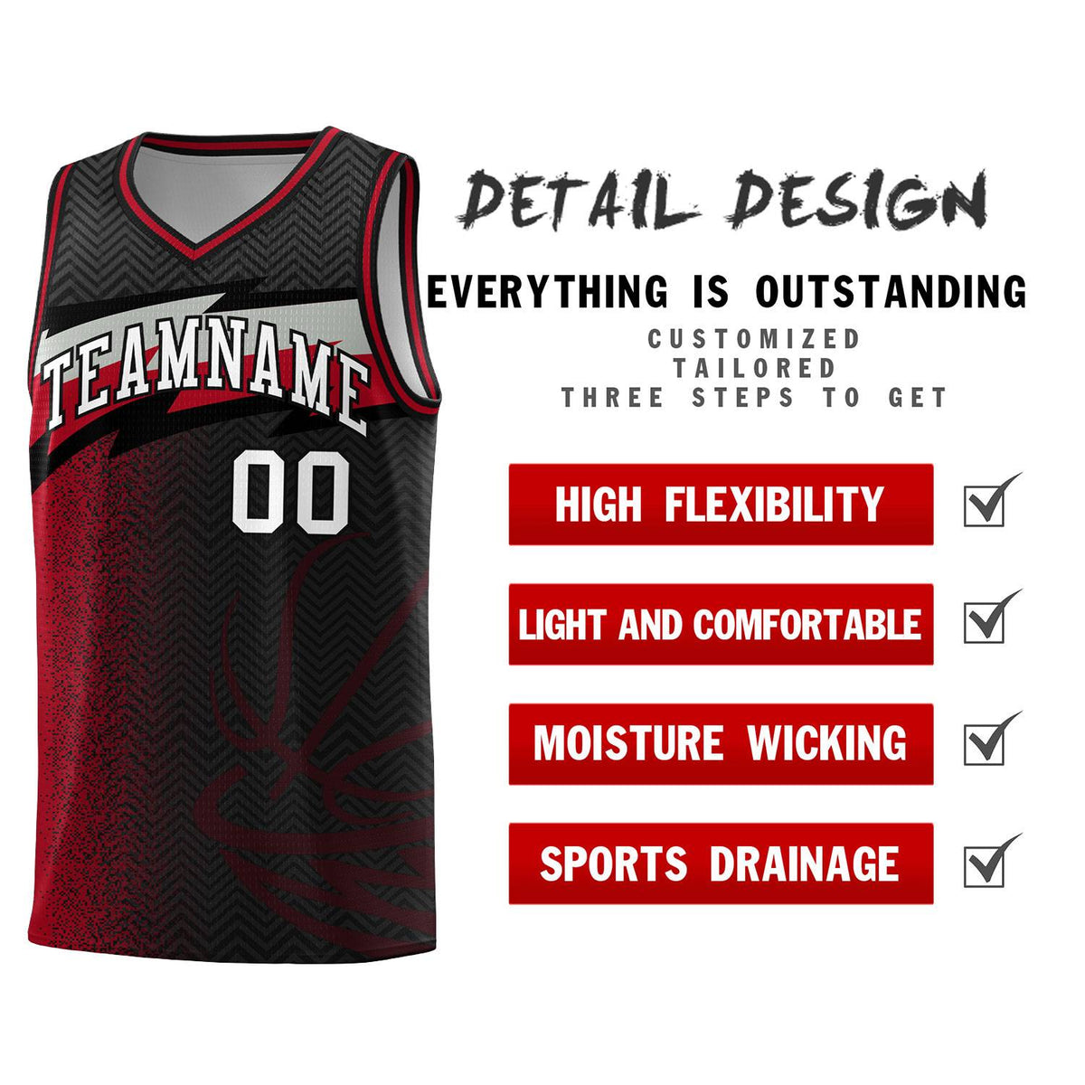 Custom Black Dot Scatter Graffiti Pattern Sports Uniform Basketball Jersey|KXKSHOP