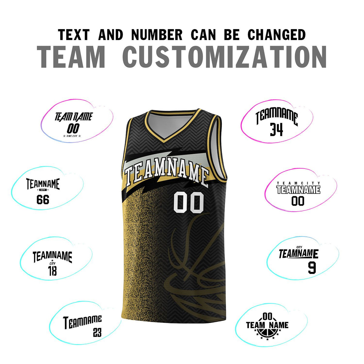 Custom Black Dot Scatter Graffiti Pattern Sports Uniform Basketball Jersey|KXKSHOP