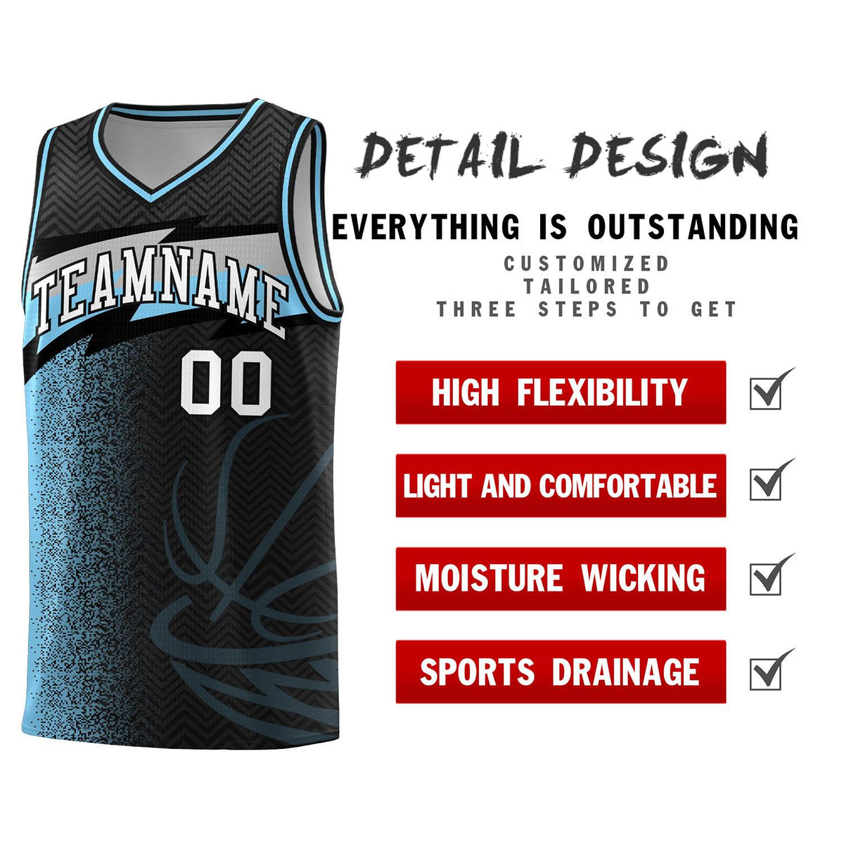 Custom Black Dot Scatter Graffiti Pattern Sports Uniform Basketball Jersey|KXKSHOP