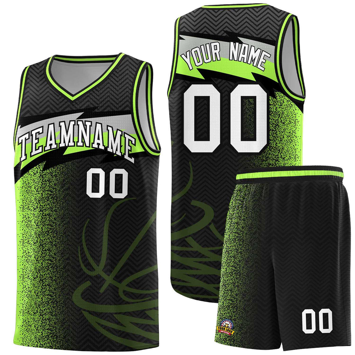 Custom Black Dot Scatter Graffiti Pattern Sports Uniform Basketball Jersey|KXKSHOP