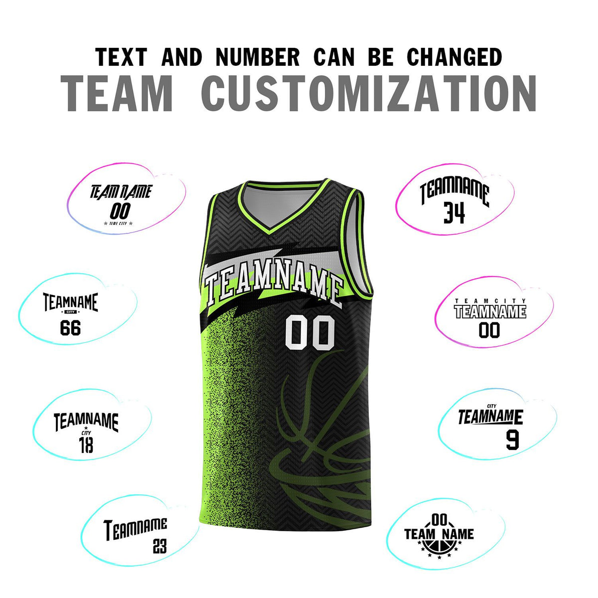 Custom Black Dot Scatter Graffiti Pattern Sports Uniform Basketball Jersey|KXKSHOP