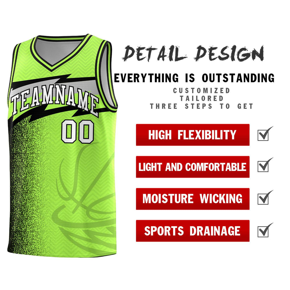 Custom Neon Green Dot Scatter Graffiti Pattern Sports Uniform Basketball Jersey|KXKSHOP