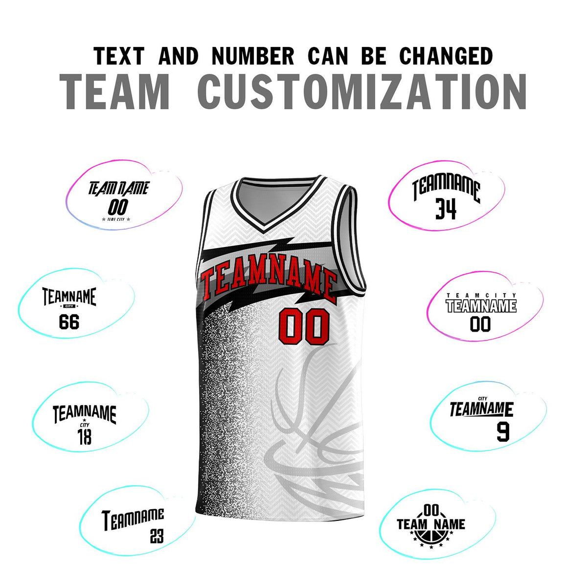 Custom White Dot Scatter Graffiti Pattern Sports Uniform Basketball Jersey|KXKSHOP