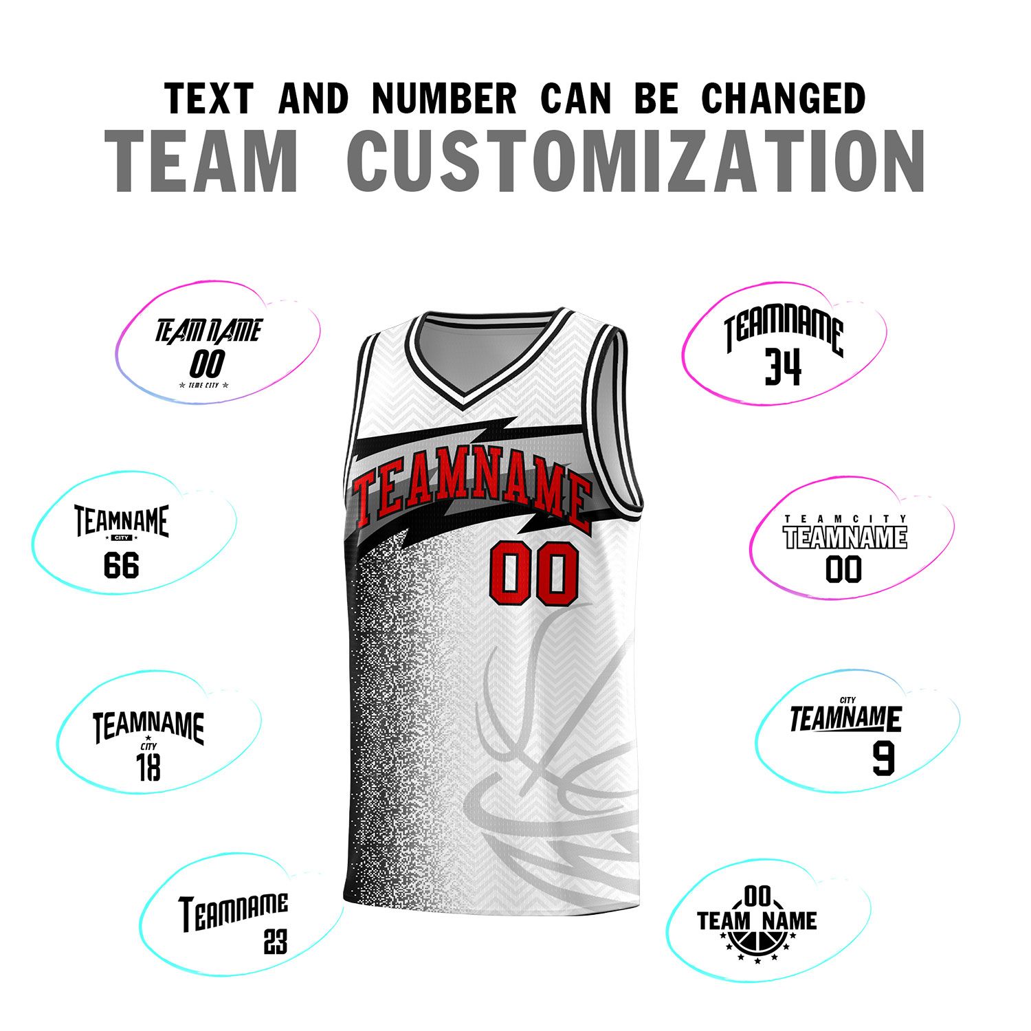 Custom White Dot Scatter Graffiti Pattern Sports Uniform Basketball Jersey|KXKSHOP