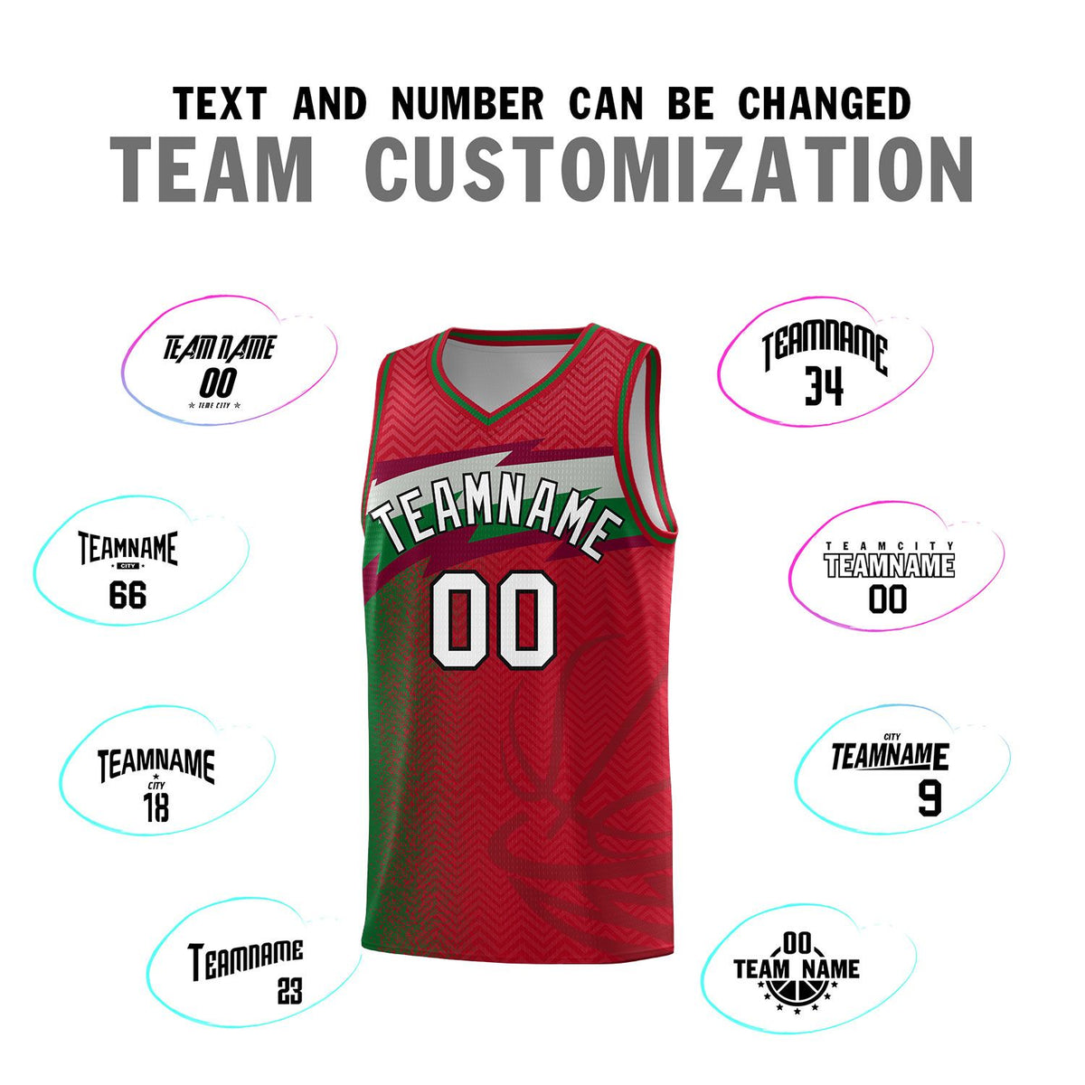 Custom Red Dot Scatter Graffiti Pattern Sports Uniform Basketball Jersey|KXKSHOP