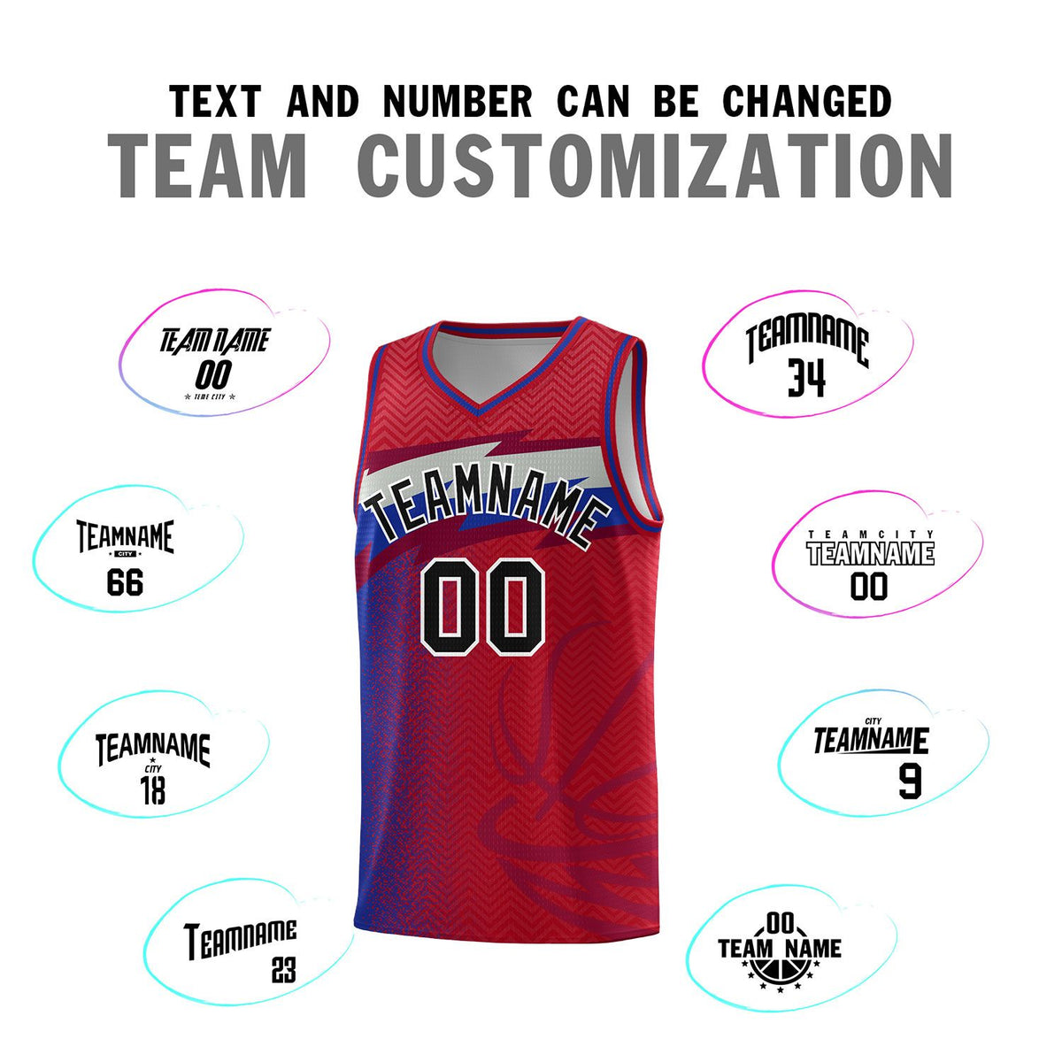 Custom Red Dot Scatter Graffiti Pattern Sports Uniform Basketball Jersey|KXKSHOP