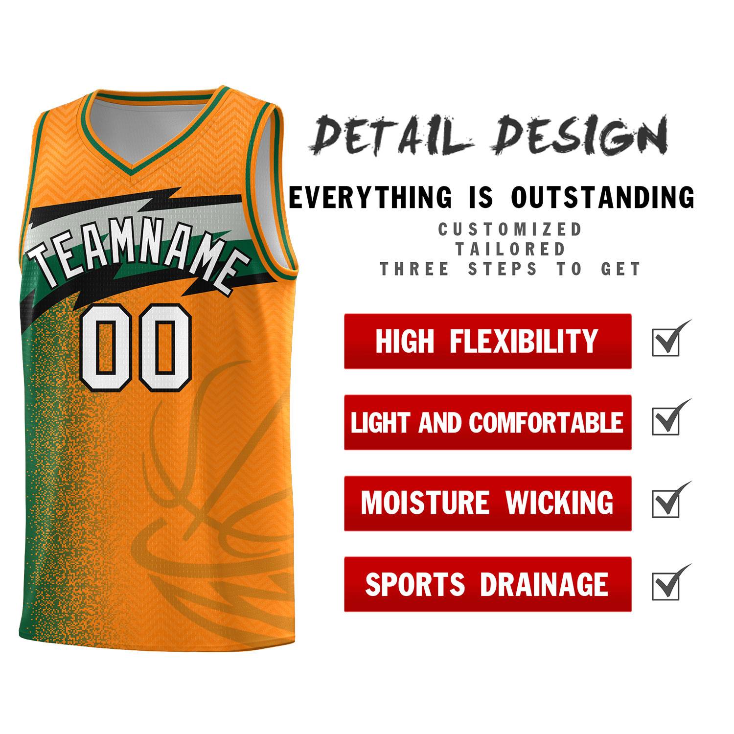 Custom Broncos Orange Dot Scatter Graffiti Pattern Sports Uniform Basketball Jersey|KXKSHOP