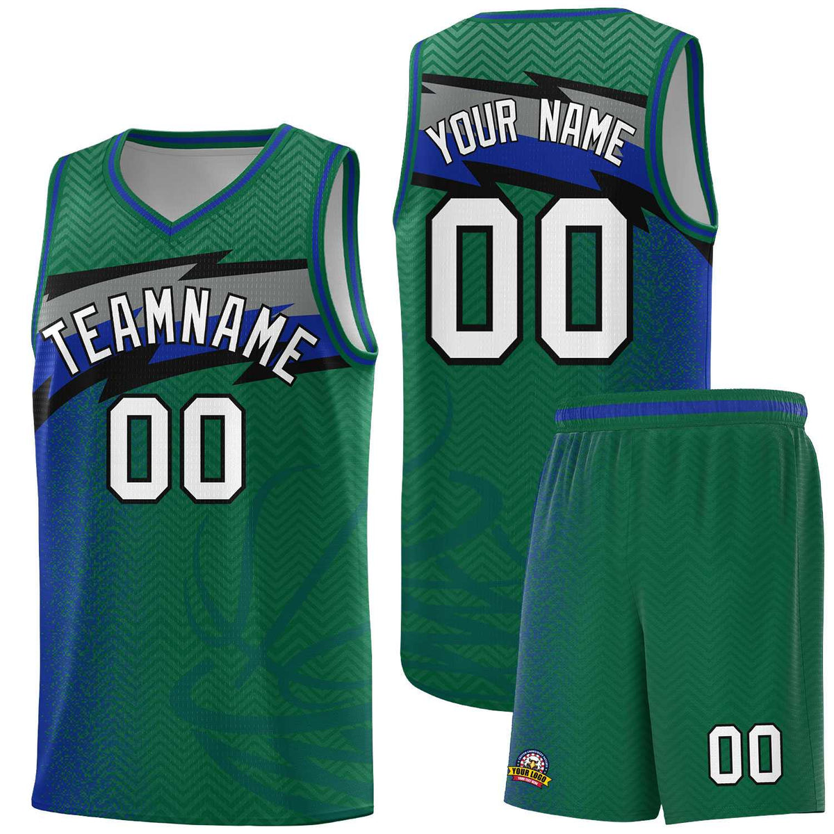 Custom Kelly Green Dot Scatter Graffiti Pattern Sports Uniform Basketball Jersey|KXKSHOP