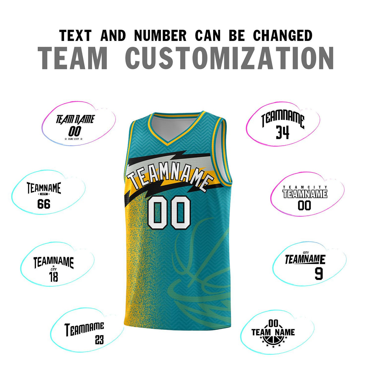 Custom Aqua Dot Scatter Graffiti Pattern Sports Uniform Basketball Jersey|KXKSHOP