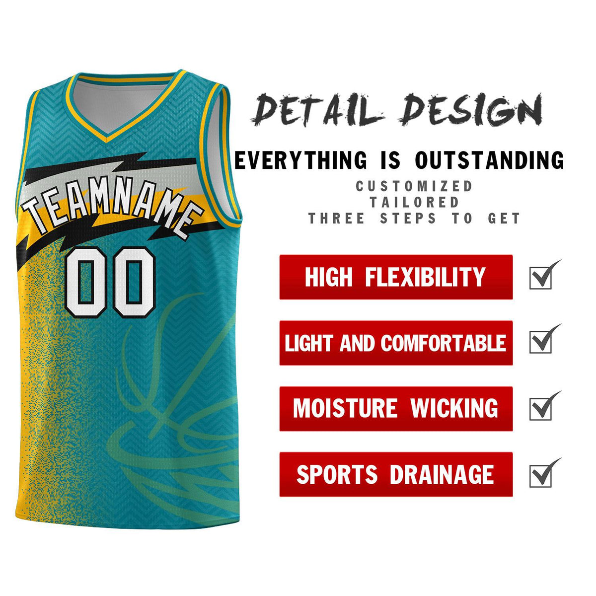 Custom Aqua Dot Scatter Graffiti Pattern Sports Uniform Basketball Jersey|KXKSHOP