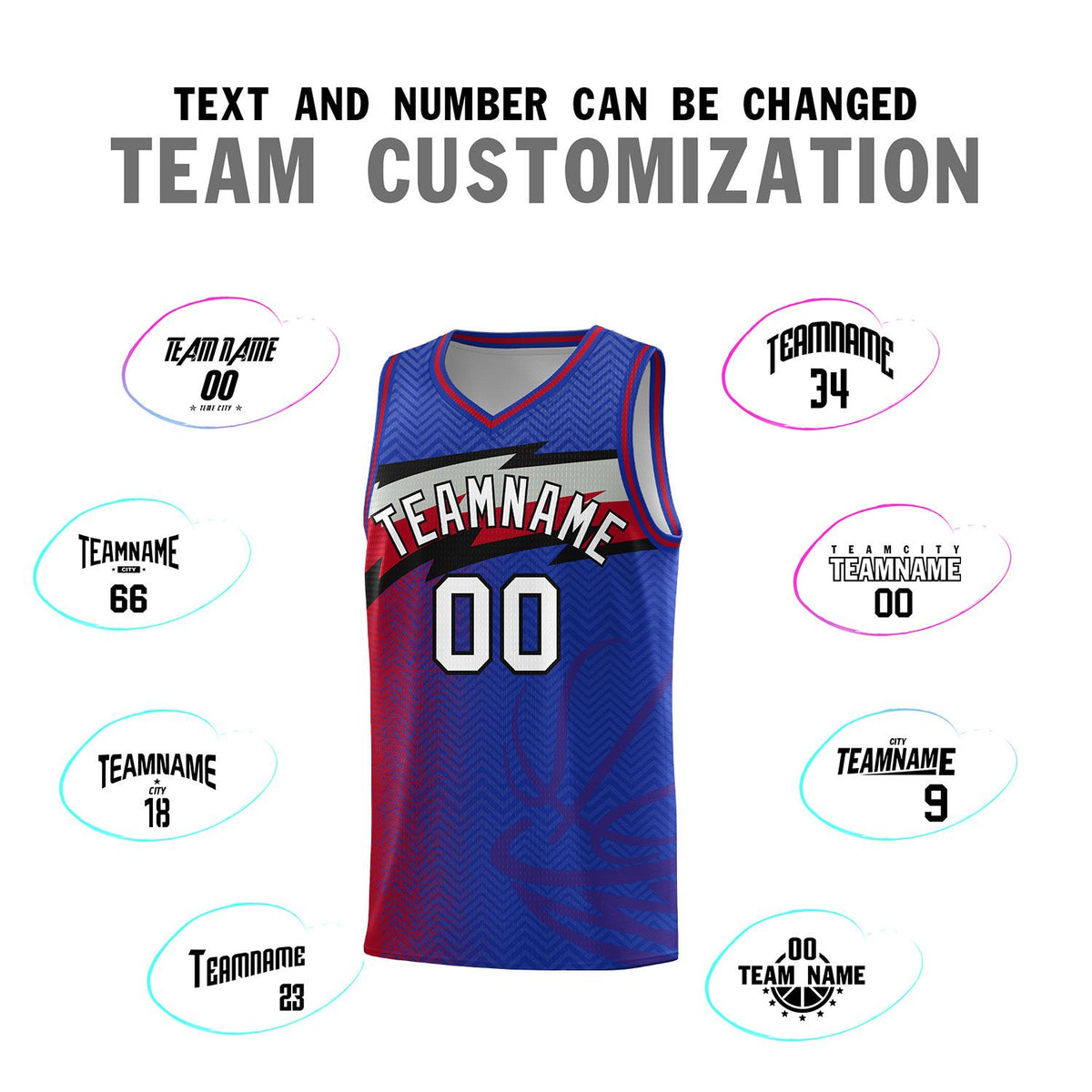 Custom Royal Dot Scatter Graffiti Pattern Sports Uniform Basketball Jersey|KXKSHOP