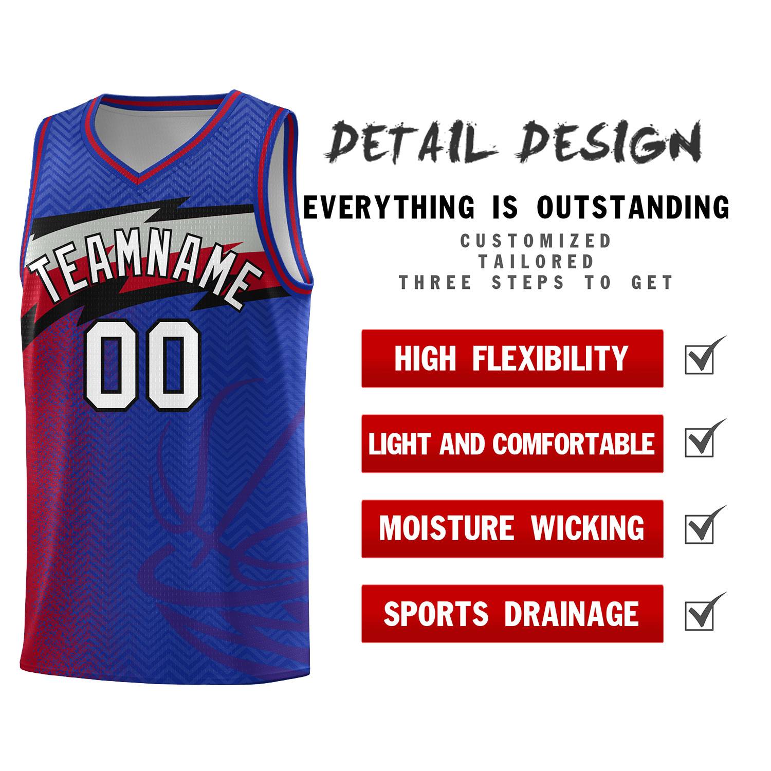 Custom Royal Dot Scatter Graffiti Pattern Sports Uniform Basketball Jersey|KXKSHOP