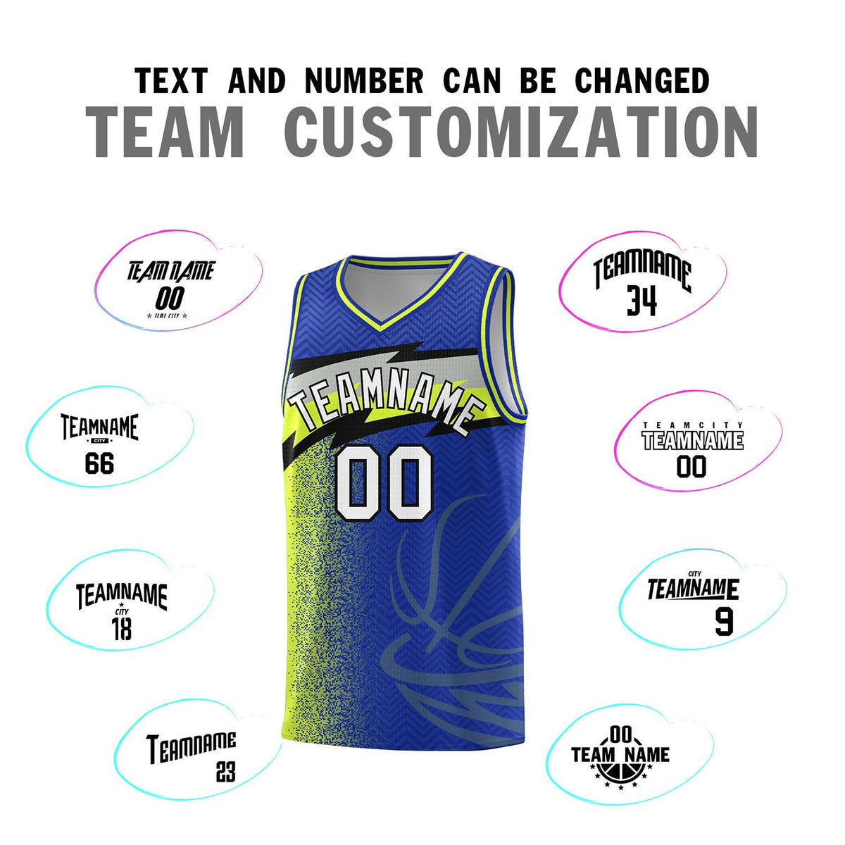Custom Royal Dot Scatter Graffiti Pattern Sports Uniform Basketball Jersey|KXKSHOP