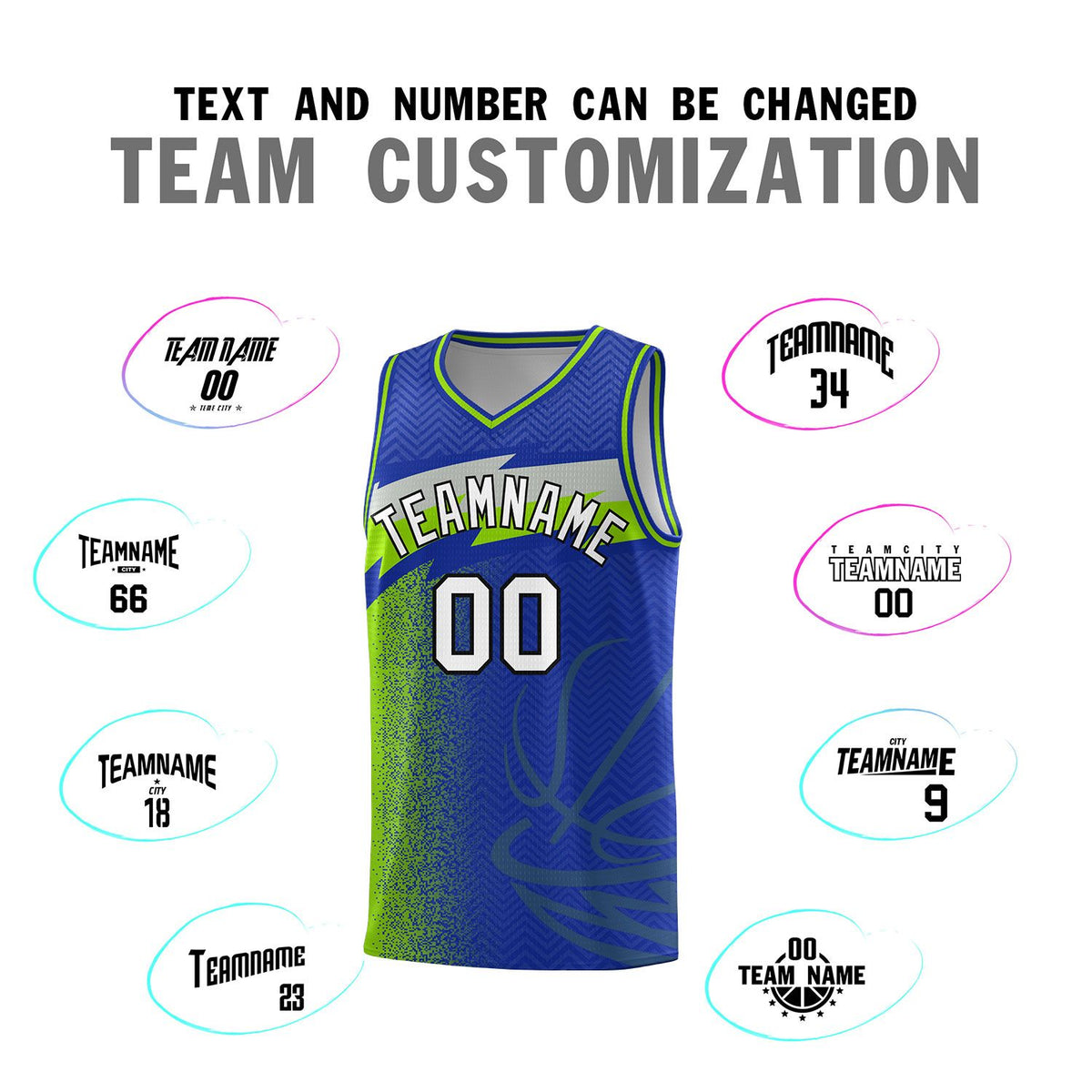 Custom Royal Dot Scatter Graffiti Pattern Sports Uniform Basketball Jersey|KXKSHOP
