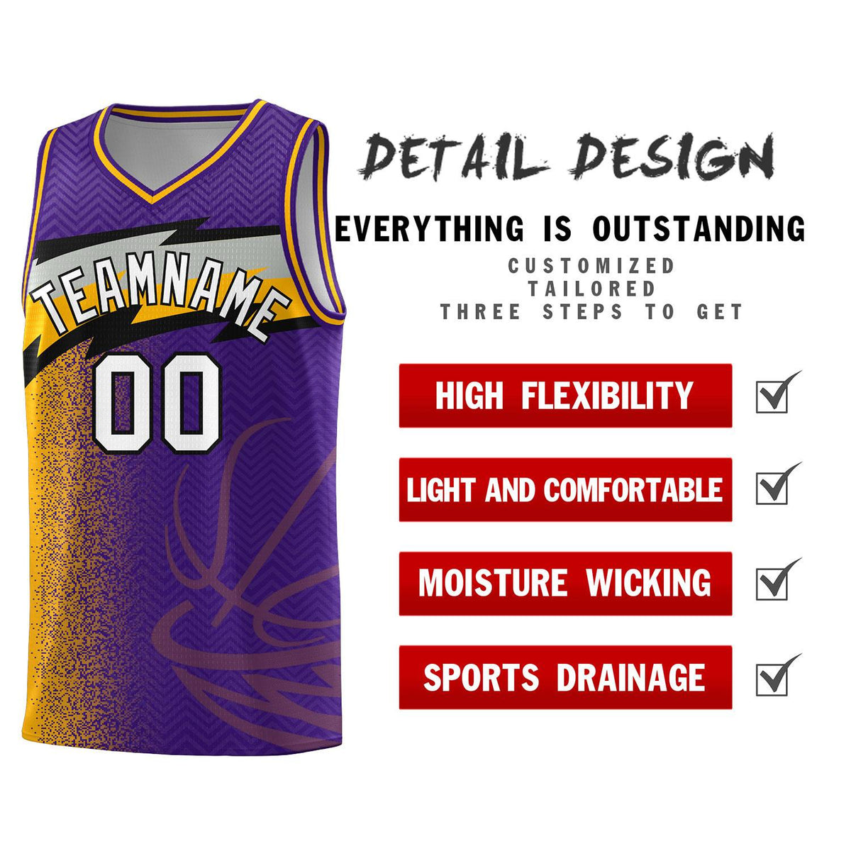 Custom Purple Dot Scatter Graffiti Pattern Sports Uniform Basketball Jersey|KXKSHOP