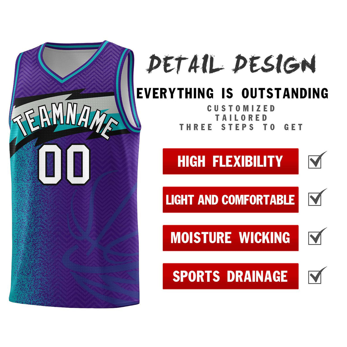 Custom Purple Dot Scatter Graffiti Pattern Sports Uniform Basketball Jersey|KXKSHOP