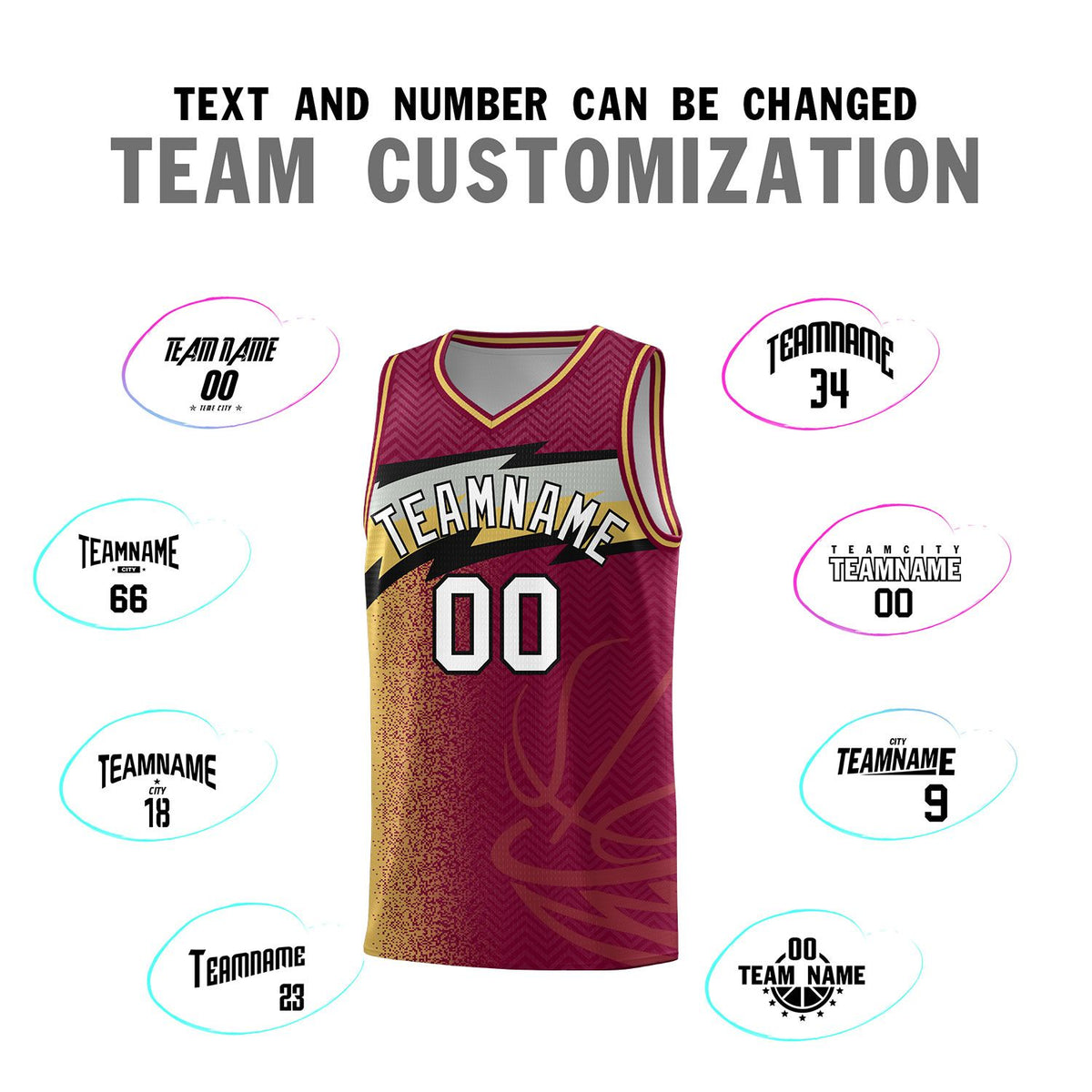 Custom Crimson Dot Scatter Graffiti Pattern Sports Uniform Basketball Jersey|KXKSHOP