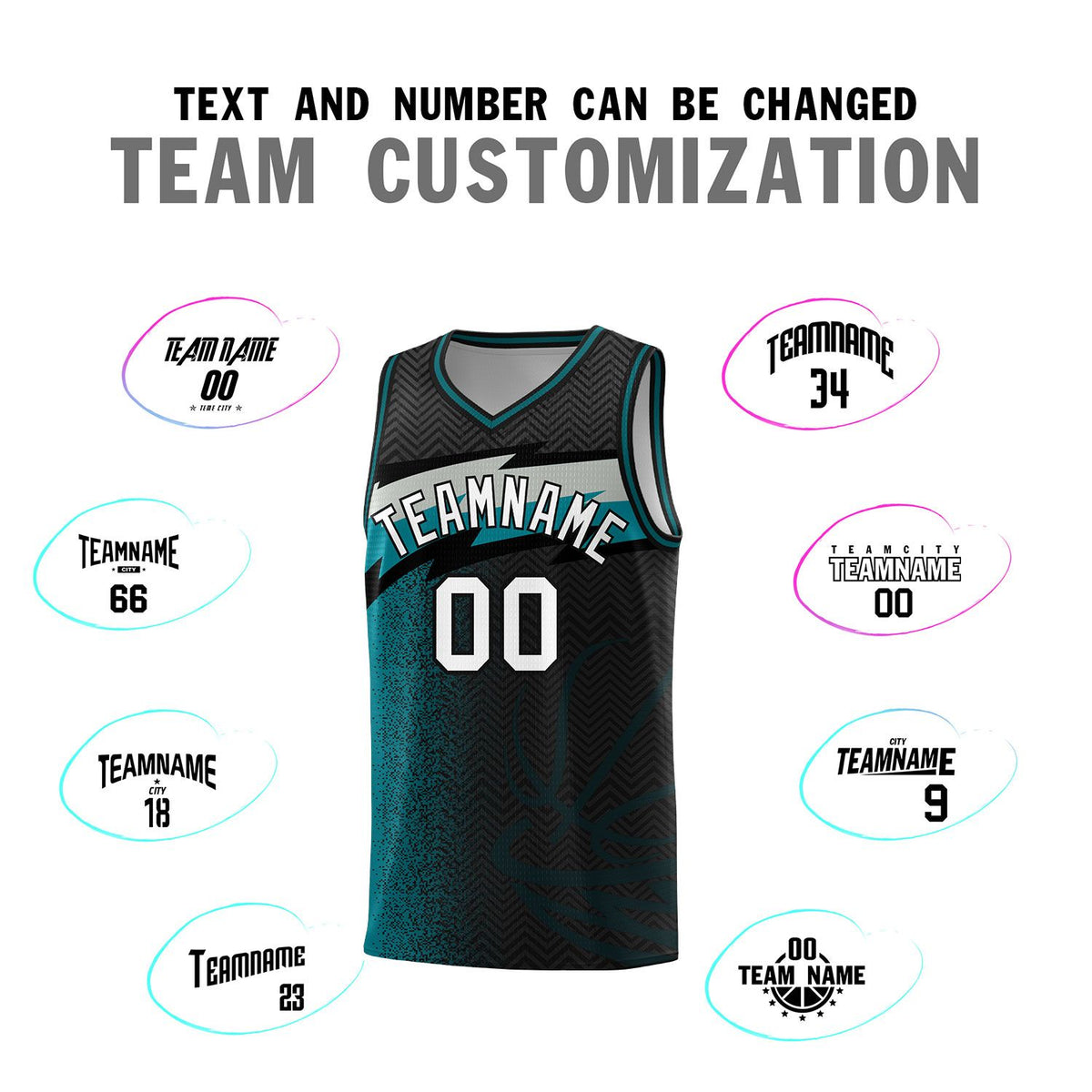 Custom Black Dot Scatter Graffiti Pattern Sports Uniform Basketball Jersey|KXKSHOP