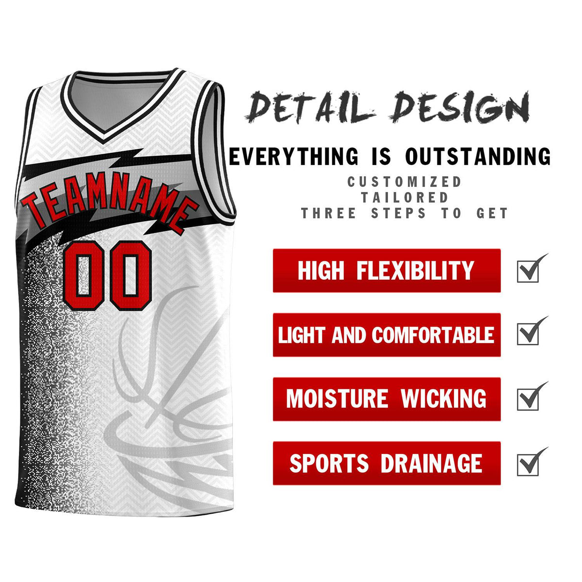 Custom White Dot Scatter Graffiti Pattern Sports Uniform Basketball Jersey|KXKSHOP