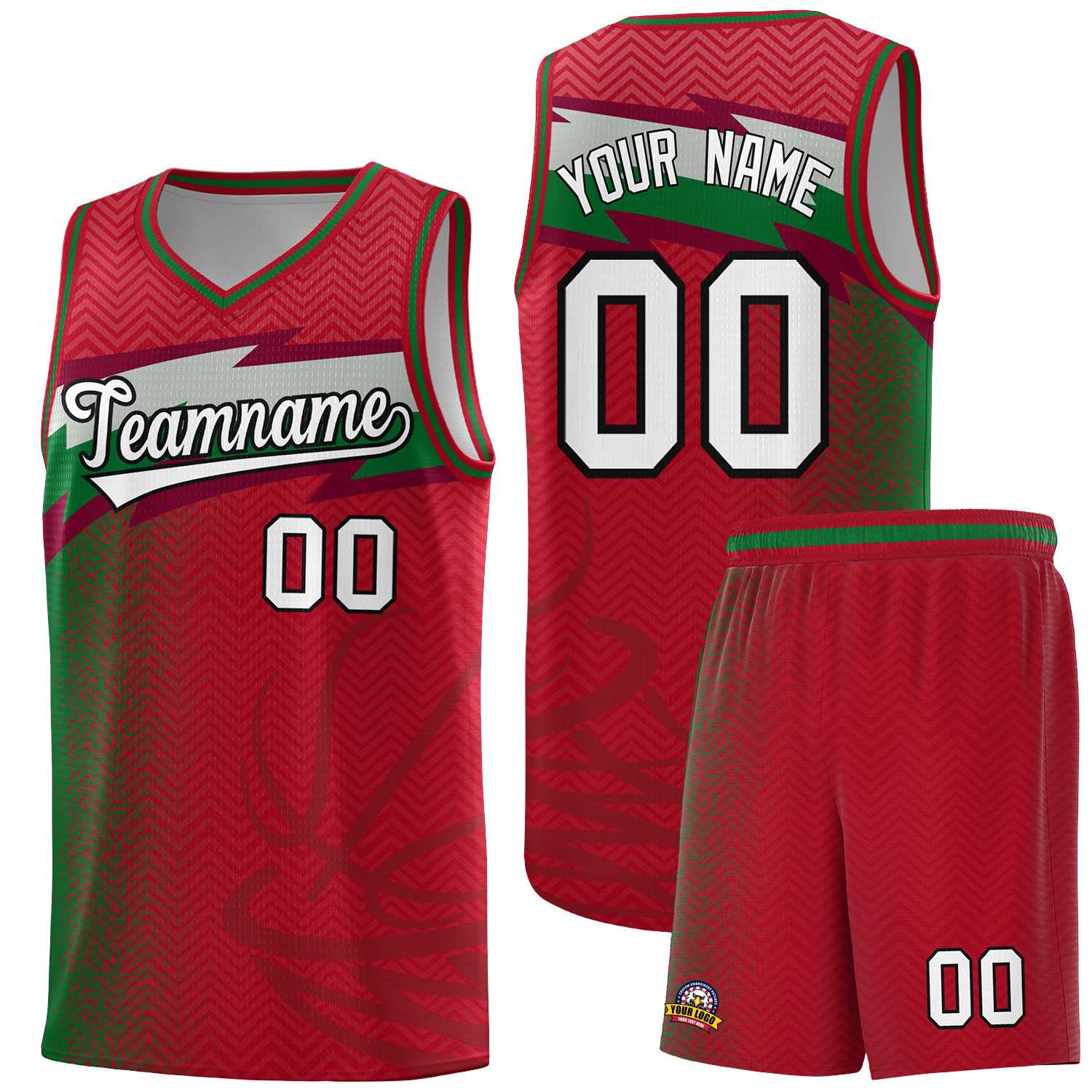 Custom Red Dot Scatter Graffiti Pattern Sports Uniform Basketball Jersey|KXKSHOP