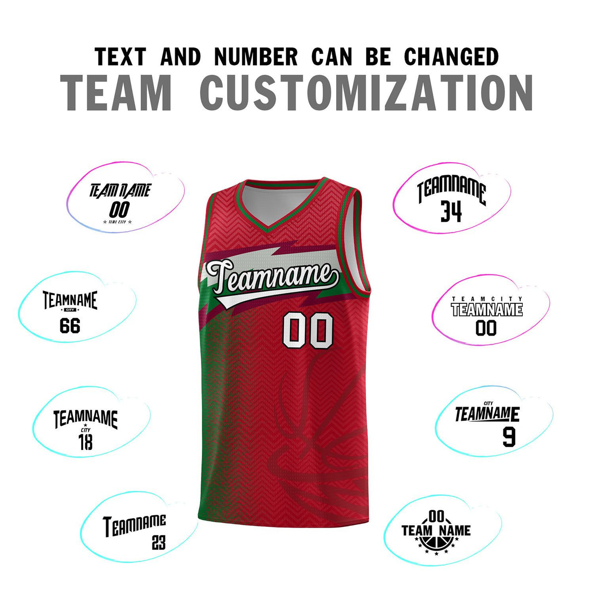 Custom Red Dot Scatter Graffiti Pattern Sports Uniform Basketball Jersey|KXKSHOP