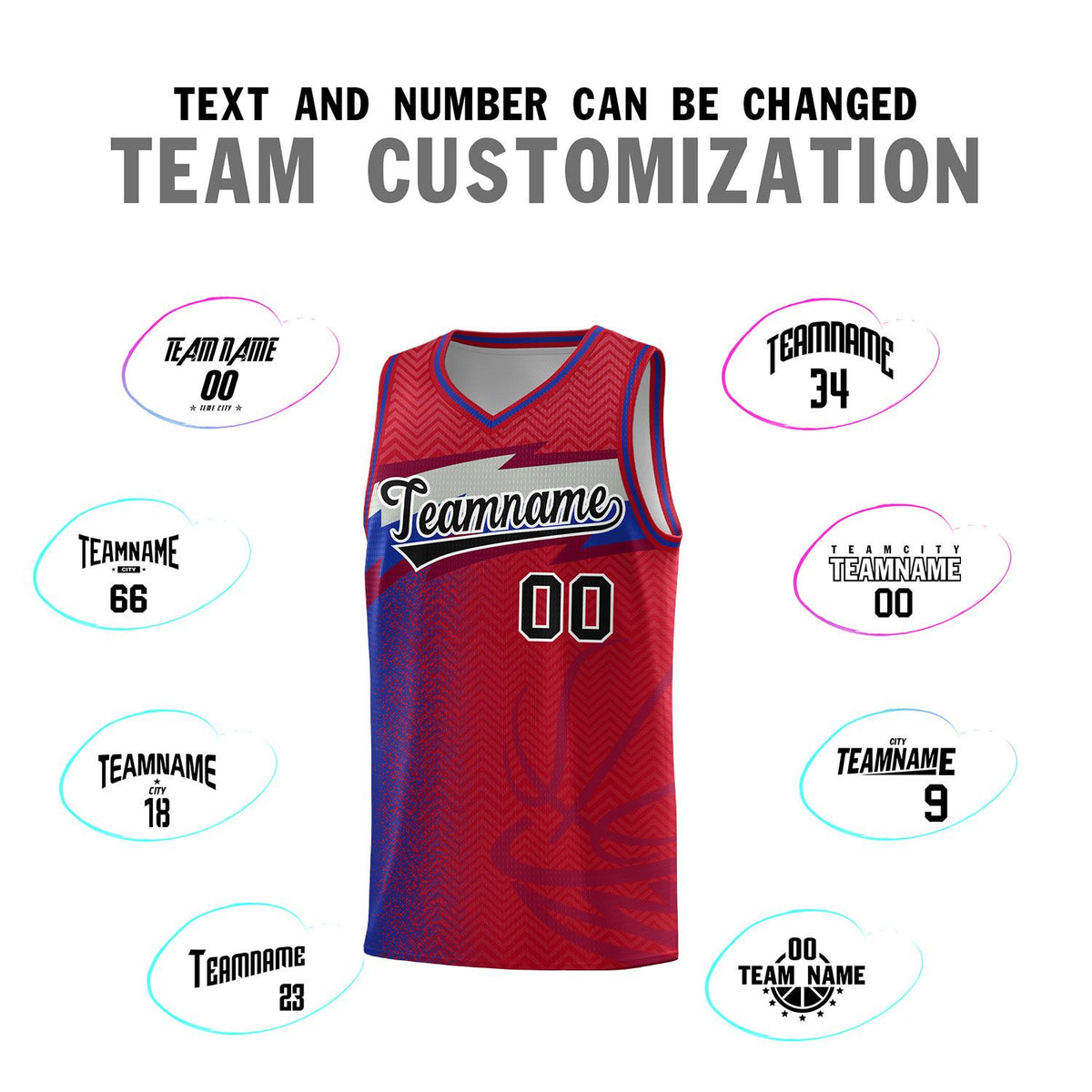 Custom Red Dot Scatter Graffiti Pattern Sports Uniform Basketball Jersey|KXKSHOP