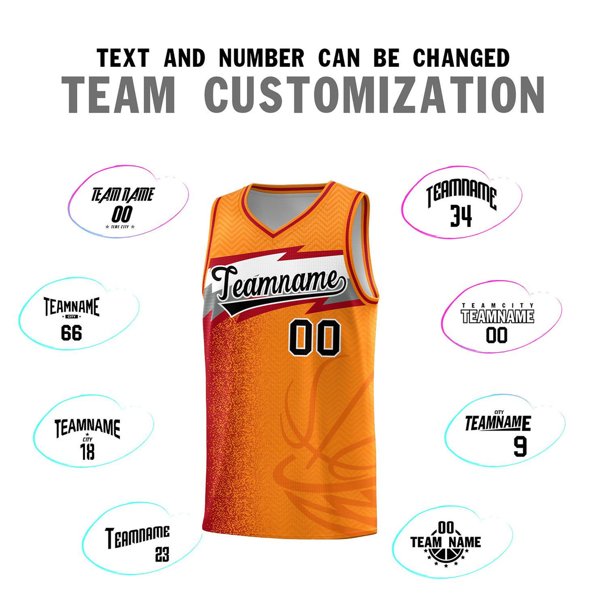Custom Broncos Orange Dot Scatter Graffiti Pattern Sports Uniform Basketball Jersey|KXKSHOP