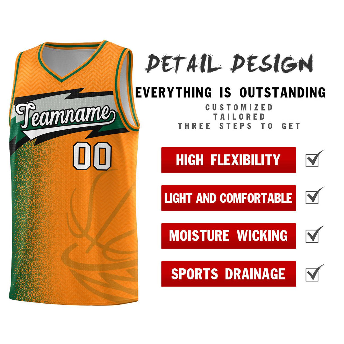 Custom Broncos Orange Dot Scatter Graffiti Pattern Sports Uniform Basketball Jersey|KXKSHOP