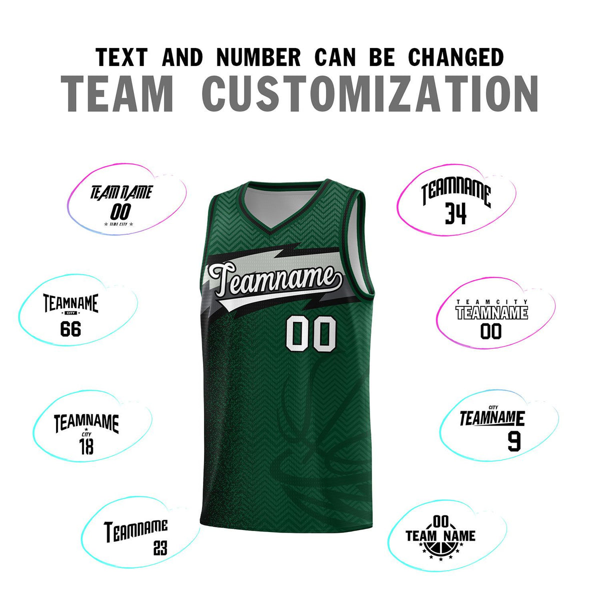 Custom Kelly Green Dot Scatter Graffiti Pattern Sports Uniform Basketball Jersey|KXKSHOP