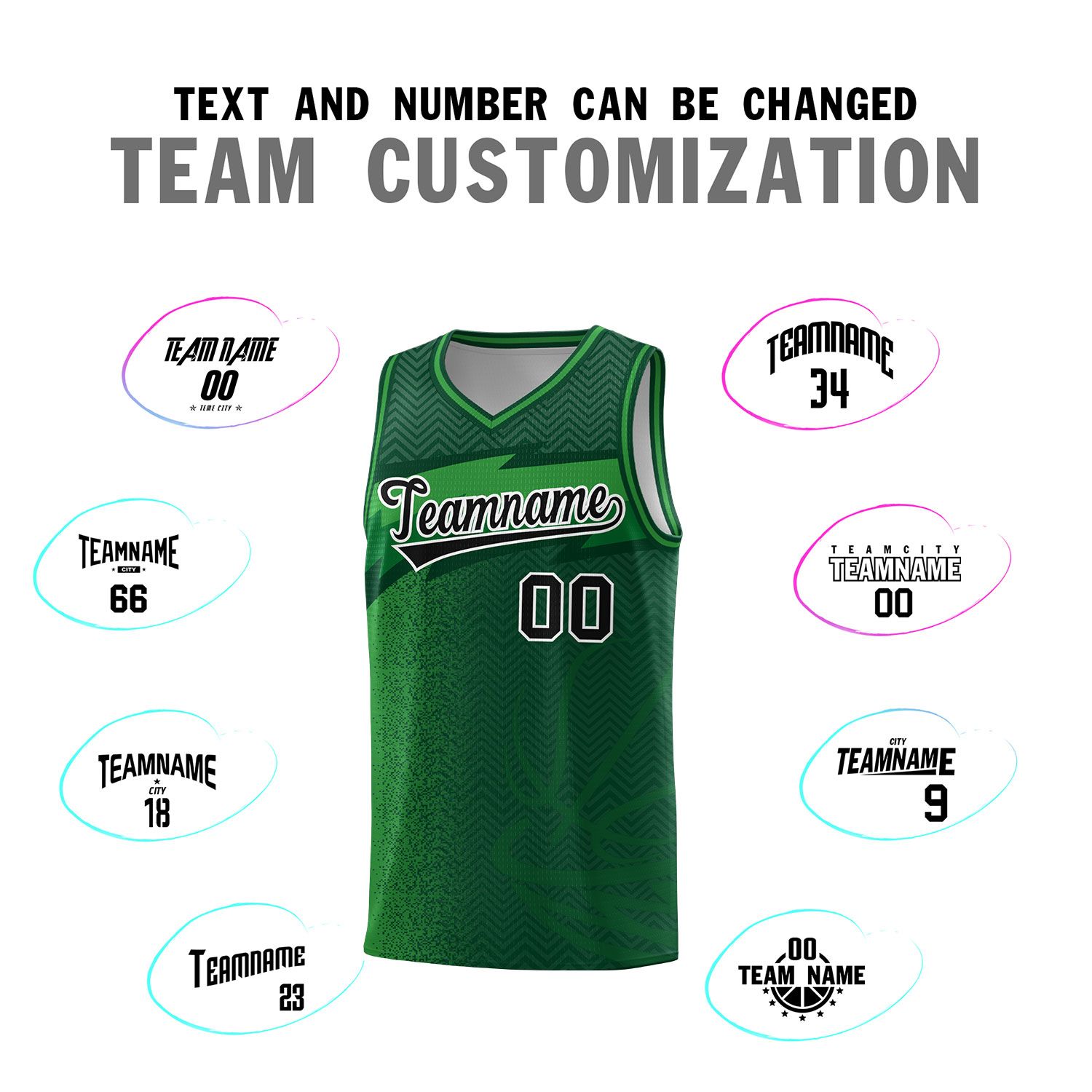Custom Kelly Green Dot Scatter Graffiti Pattern Sports Uniform Basketball Jersey|KXKSHOP