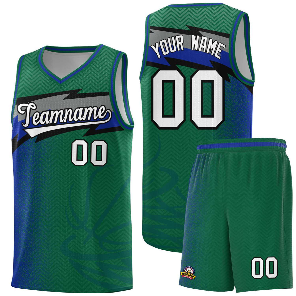 Custom Kelly Green Dot Scatter Graffiti Pattern Sports Uniform Basketball Jersey|KXKSHOP