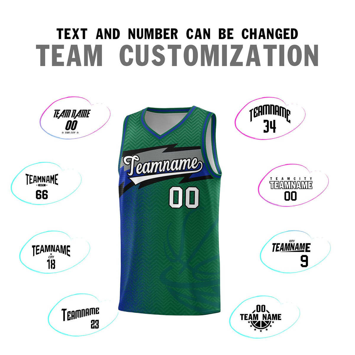 Custom Kelly Green Dot Scatter Graffiti Pattern Sports Uniform Basketball Jersey|KXKSHOP