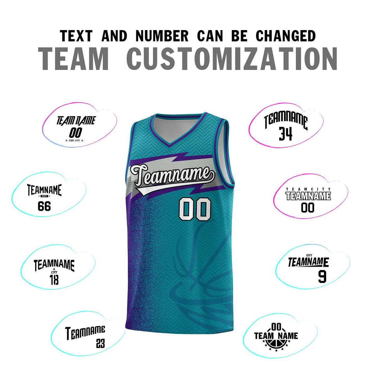 Custom Aqua Dot Scatter Graffiti Pattern Sports Uniform Basketball Jersey|KXKSHOP