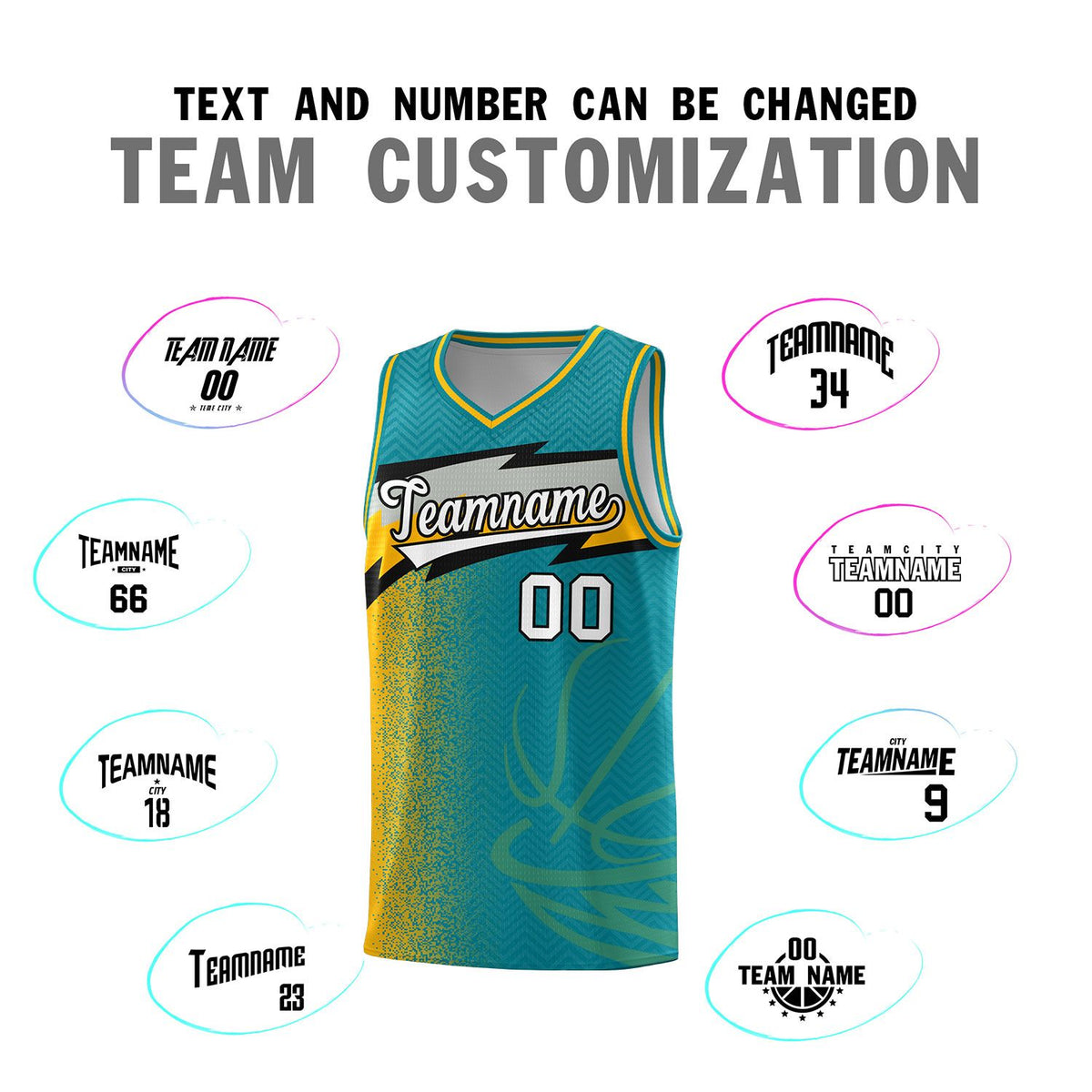 Custom Aqua Dot Scatter Graffiti Pattern Sports Uniform Basketball Jersey|KXKSHOP