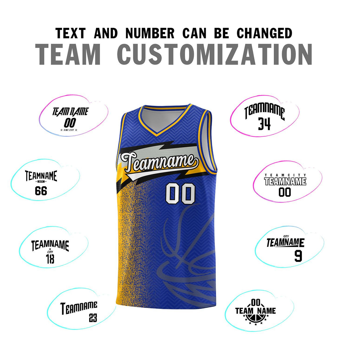 Custom Royal Dot Scatter Graffiti Pattern Sports Uniform Basketball Jersey|KXKSHOP