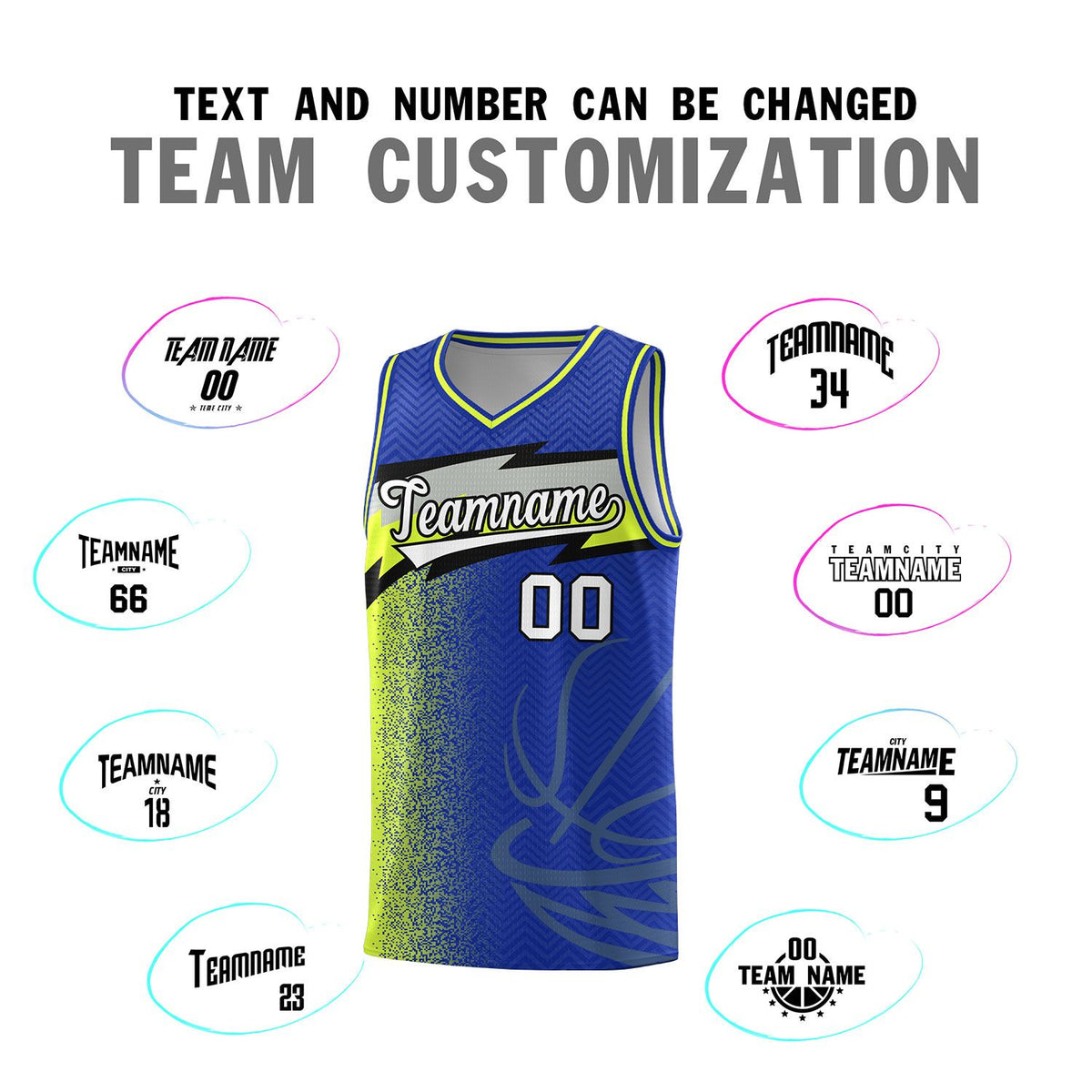 Custom Royal Dot Scatter Graffiti Pattern Sports Uniform Basketball Jersey|KXKSHOP