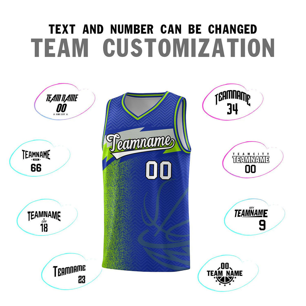 Custom Royal Dot Scatter Graffiti Pattern Sports Uniform Basketball Jersey|KXKSHOP