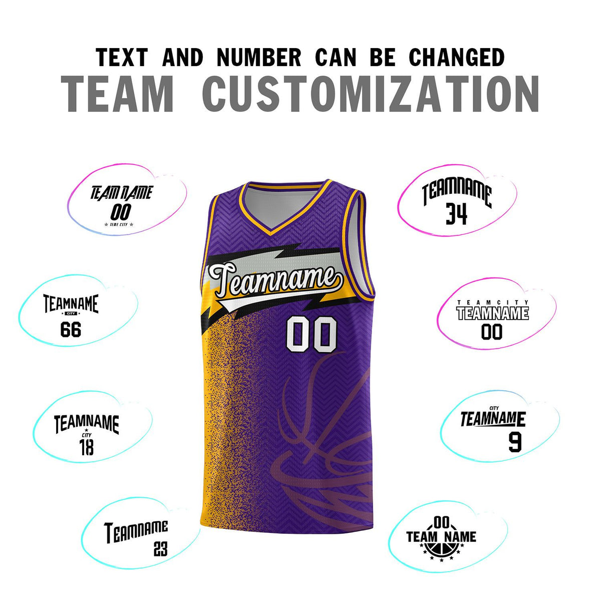 Custom Purple Dot Scatter Graffiti Pattern Sports Uniform Basketball Jersey|KXKSHOP