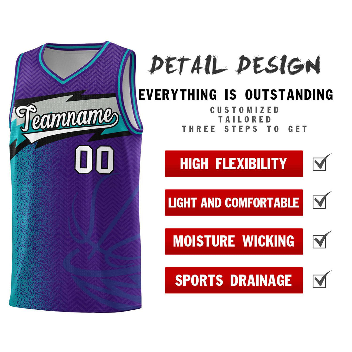 Custom Purple Dot Scatter Graffiti Pattern Sports Uniform Basketball Jersey|KXKSHOP