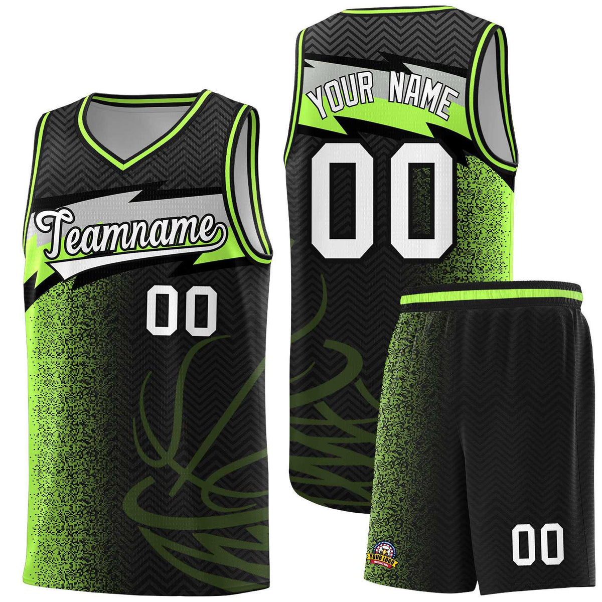 Custom Black Dot Scatter Graffiti Pattern Sports Uniform Basketball Jersey|KXKSHOP